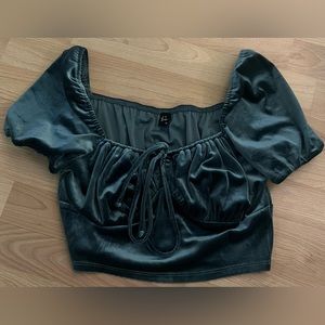 Velvet Blue/Green Top from Boutique